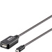 Renkforce USB-Kabel USB 2.0 USB-C® Stecker, USB-A Buchse 10.00 m Schwarz Aktiv mit Signalverstärkun