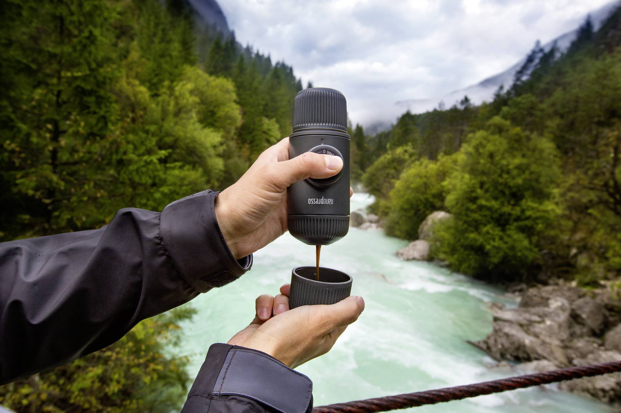 Wacaco Wac-Nano-GR Kaffeemaschine Grau