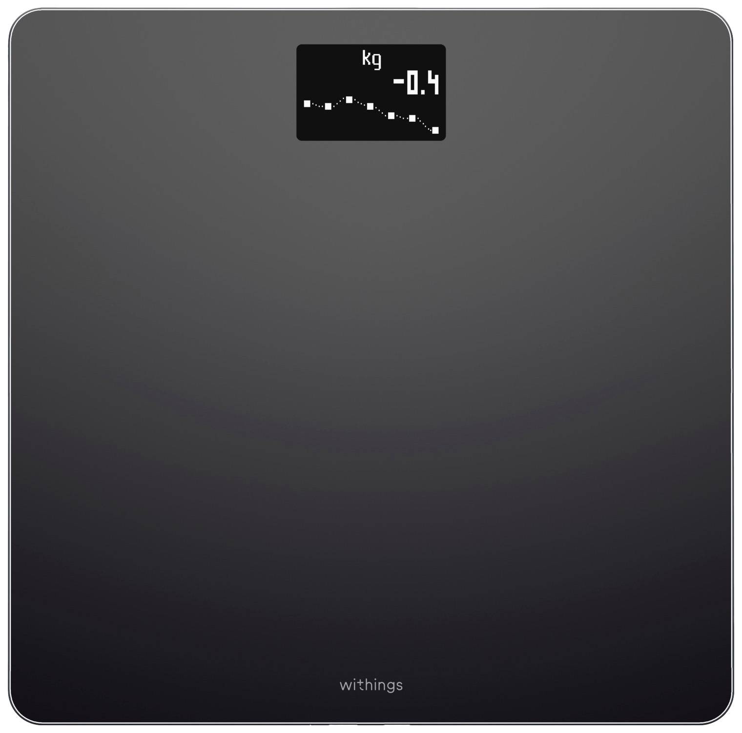 Withings Body Körperanalysewaage WBS06 black Wägebereich (max.)=180 kg Schwarz Mit Bluetooth, Wetteranzeige