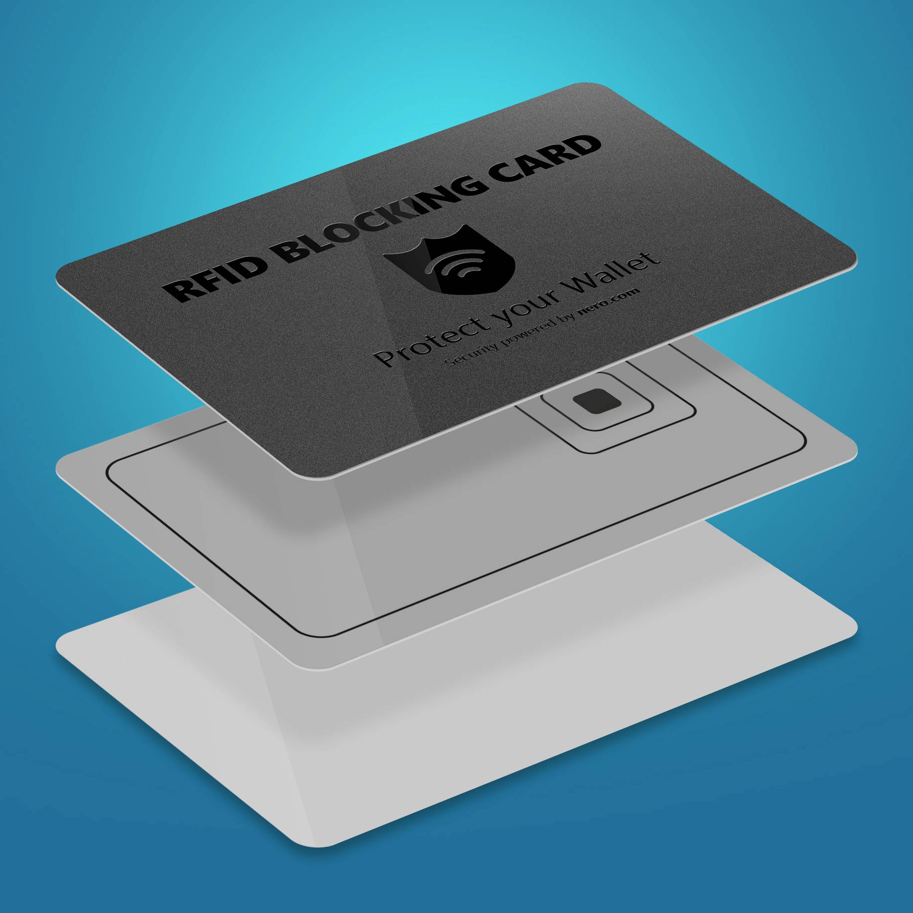 Nero RFID NFC Blocker Karte EMEA-33700001 Schwarz 1St.