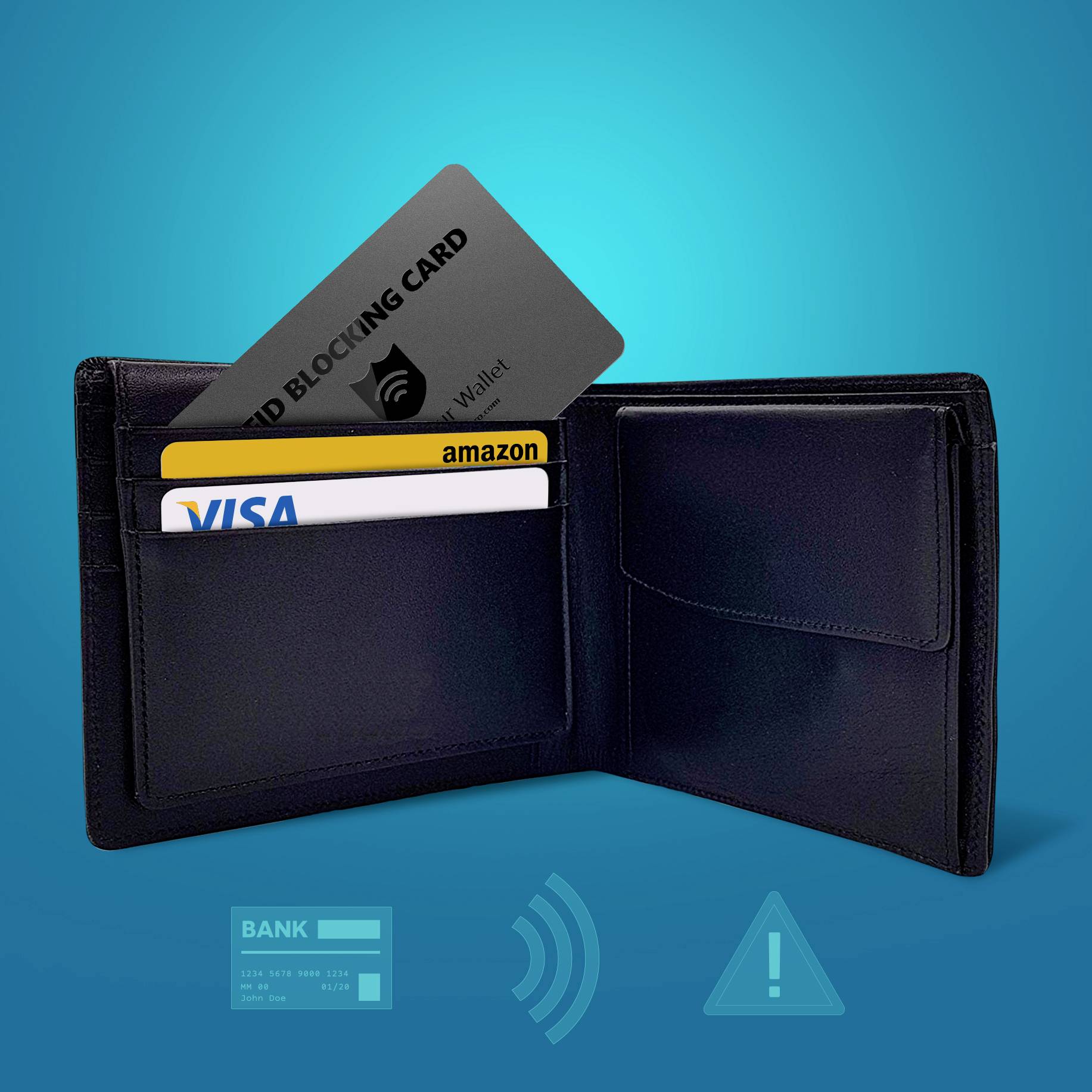 Nero RFID NFC Blocker Karte EMEA-33700001 Schwarz 1St.