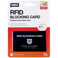 Nero RFID NFC Blocker Karte EMEA-33700001 Schwarz 1St. Nero RFID NFC Blocker Karte EMEA-33700001 Schwarz 1St.
