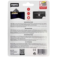 Nero RFID NFC Blocker Karte EMEA-33700001 Schwarz 1St. Nero RFID NFC Blocker Karte EMEA-33700001 Schwarz 1St.