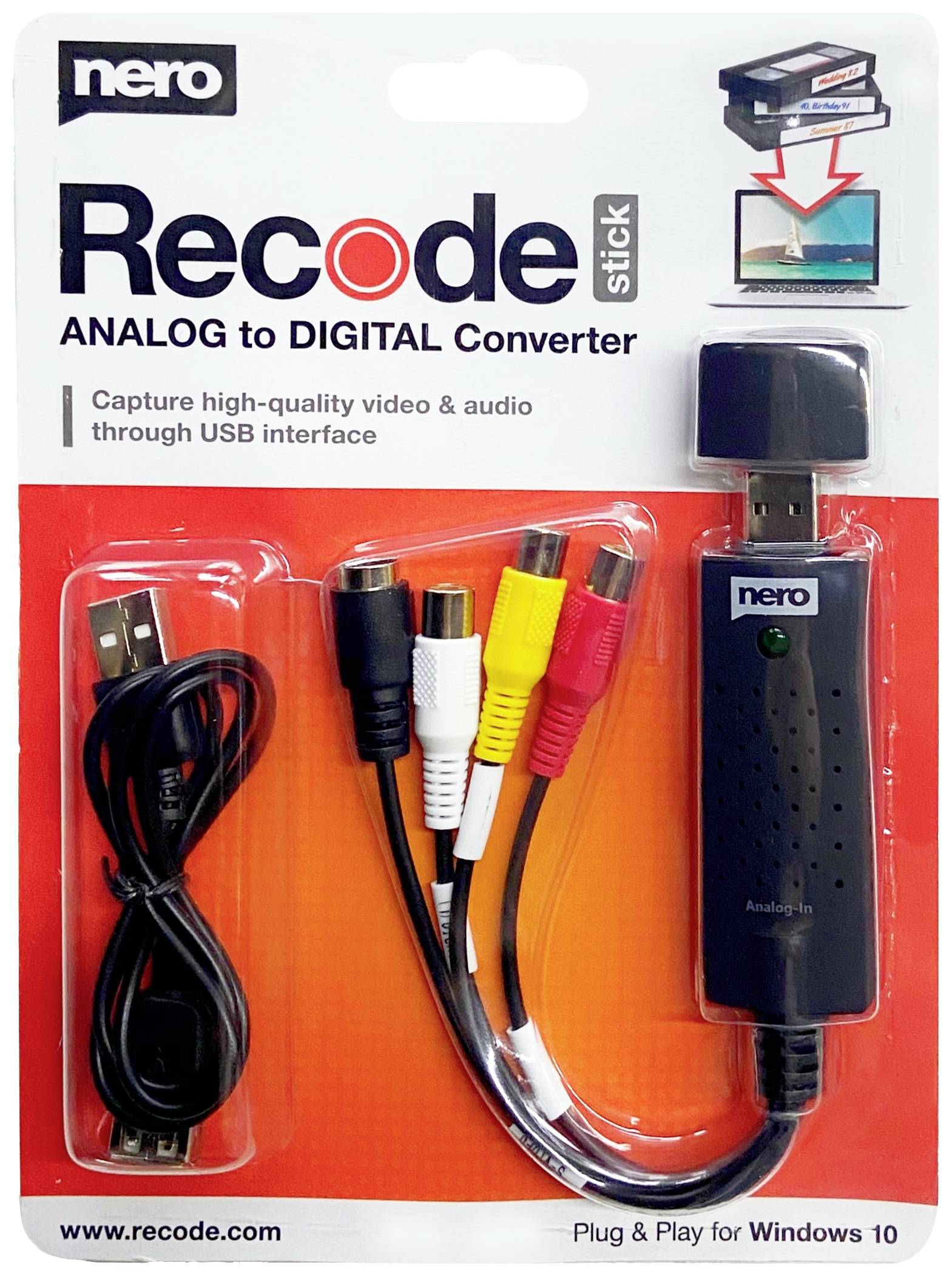 Nero Recode Stick Video Grabber Plug und Play