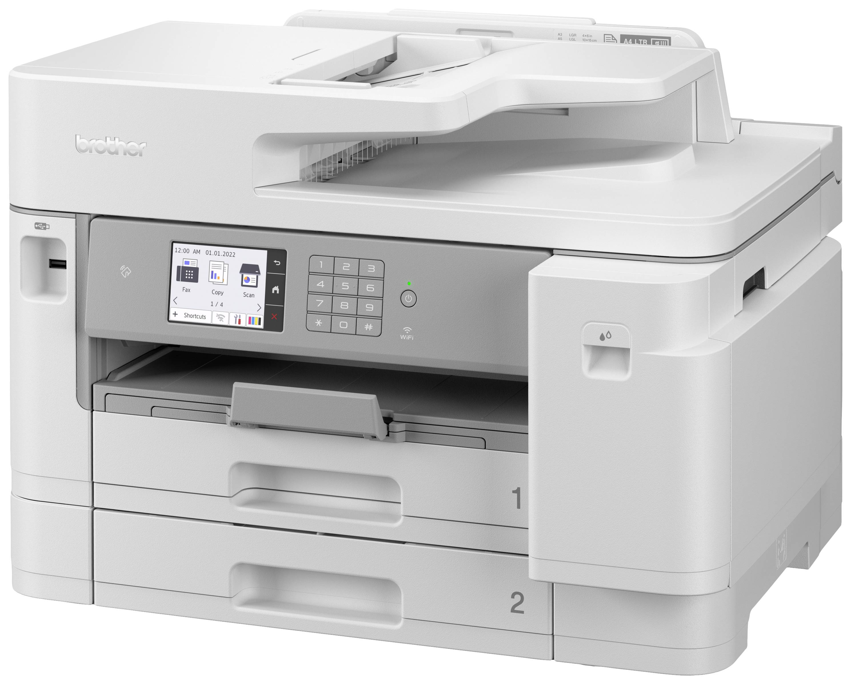 Brother MFC-J5955DW Multifunktionsdrucker Tintenstrahl Farbe A3 Drucker, Scanner, Kopierer, Fax Duplex, LAN, NFC, USB, WLAN, ADF