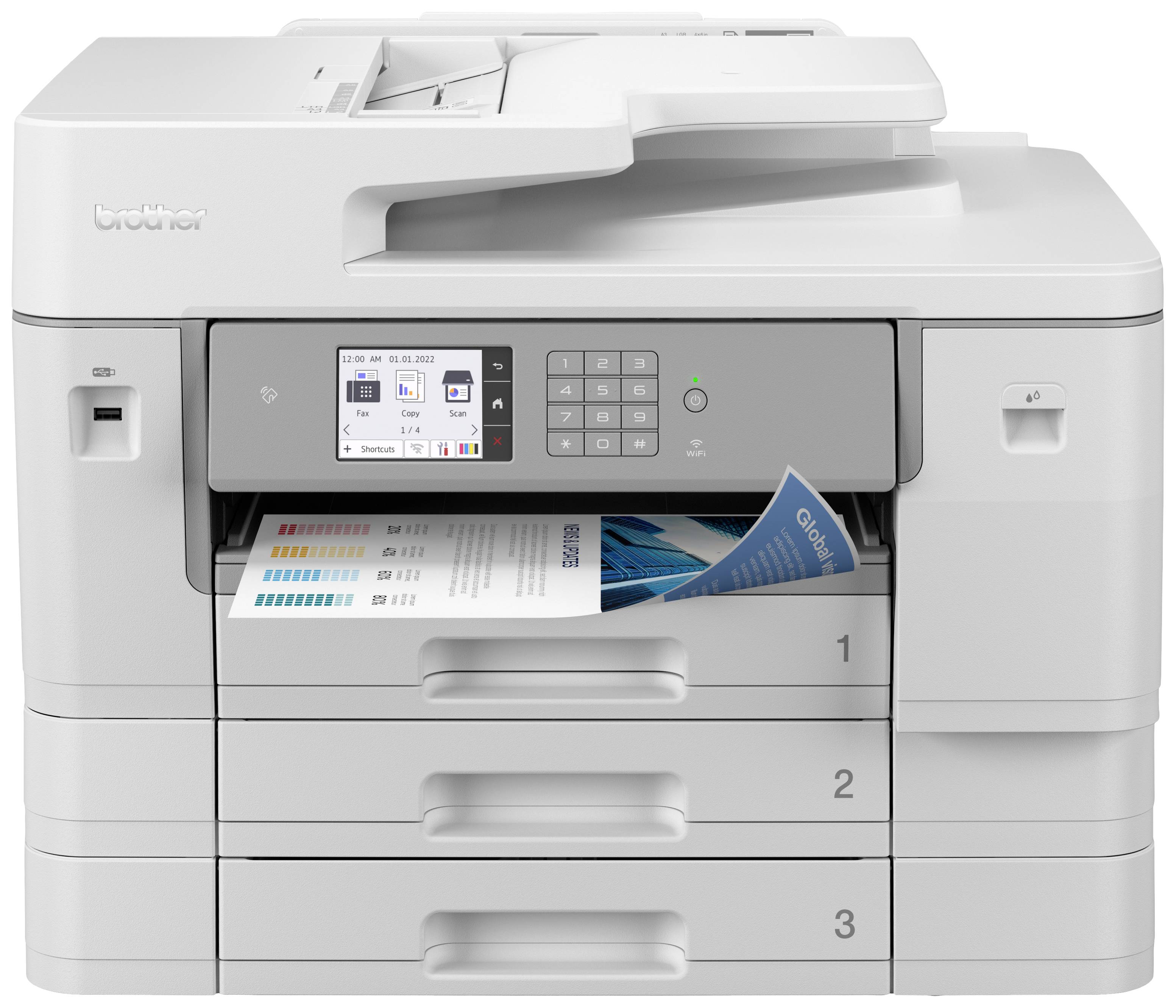Brother MFC-J6957DW Multifunktionsdrucker Tintenstrahl Farbe A3 Drucker, Scanner, Kopierer, Fax ADF, Duplex-ADF, LAN, NFC, USB