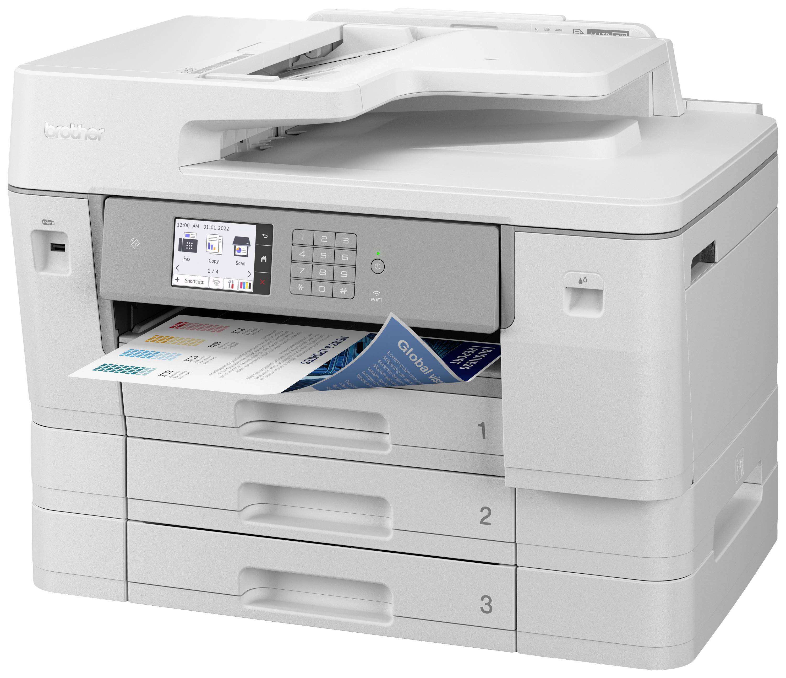 Brother MFC-J6957DW Multifunktionsdrucker Tintenstrahl Farbe A3 Drucker, Scanner, Kopierer, Fax ADF, Duplex-ADF, LAN, NFC, USB