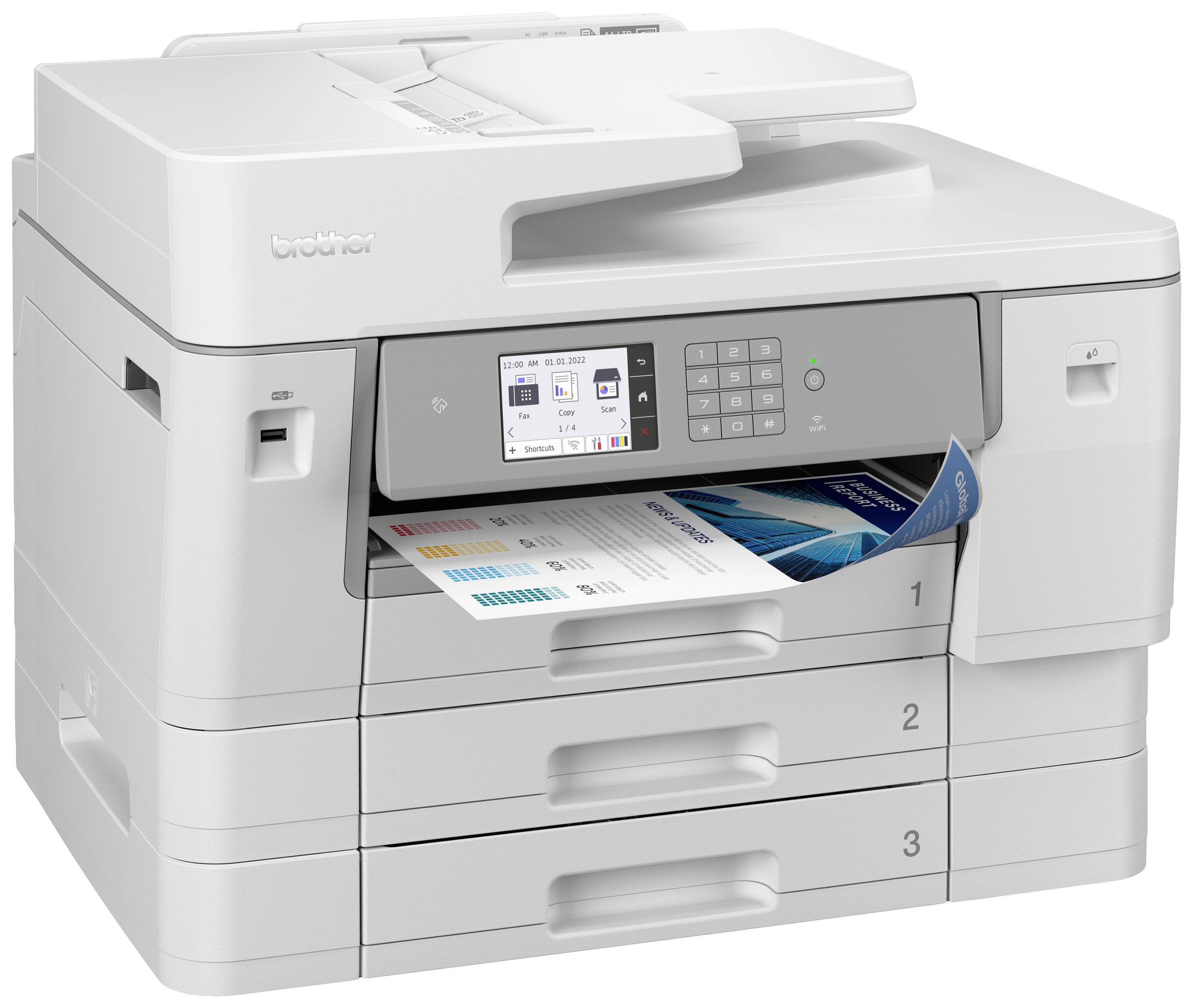 Brother MFC-J6957DW Multifunktionsdrucker Tintenstrahl Farbe A3 Drucker, Scanner, Kopierer, Fax ADF, Duplex-ADF, LAN, NFC, USB