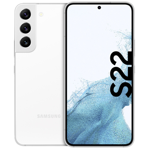 Samsung Galaxy S22 5G Smartphone 128GB 15.5cm (6.1 Zoll) Weiß Android™ 12 Dual-SIM