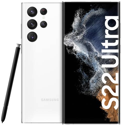 Samsung Galaxy S22 Ultra 5G Smartphone 128GB 17.3cm (6.8 Zoll) Weiß Android™ 12 Dual SIM  - Onlineshop Voelkner