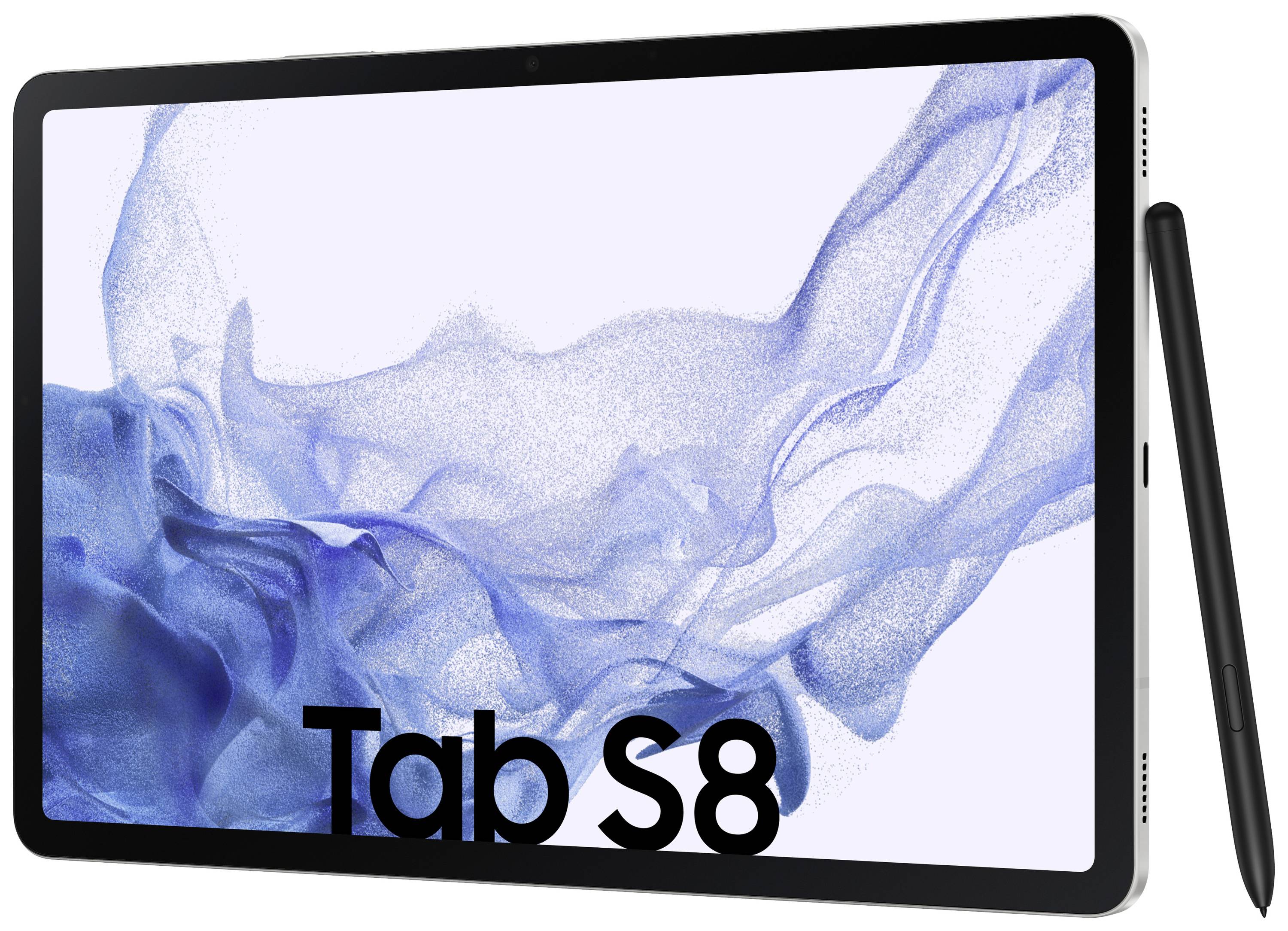 Samsung Galaxy Tab S8 WiFi 128 GB Silber Android-Tablet 27.9 cm (11 Zoll) 3.0 GHz, 2.5 GHz, 1.8 GHz Qualcomm® Snapdragon Android™ 12 2560 x 1600