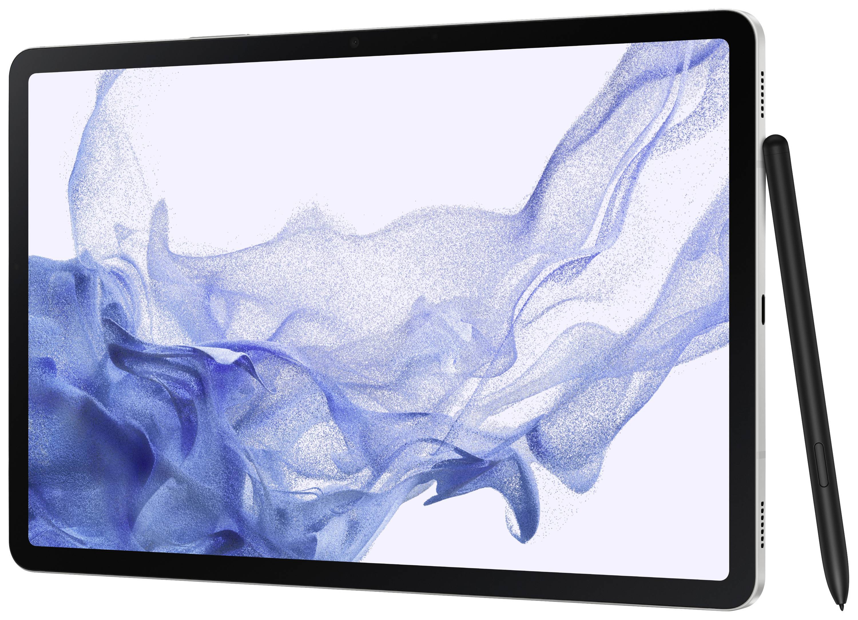 Samsung Galaxy Tab S8 WiFi 128 GB Silber Android-Tablet 27.9 cm (11 Zoll) 3.0 GHz, 2.5 GHz, 1.8 GHz