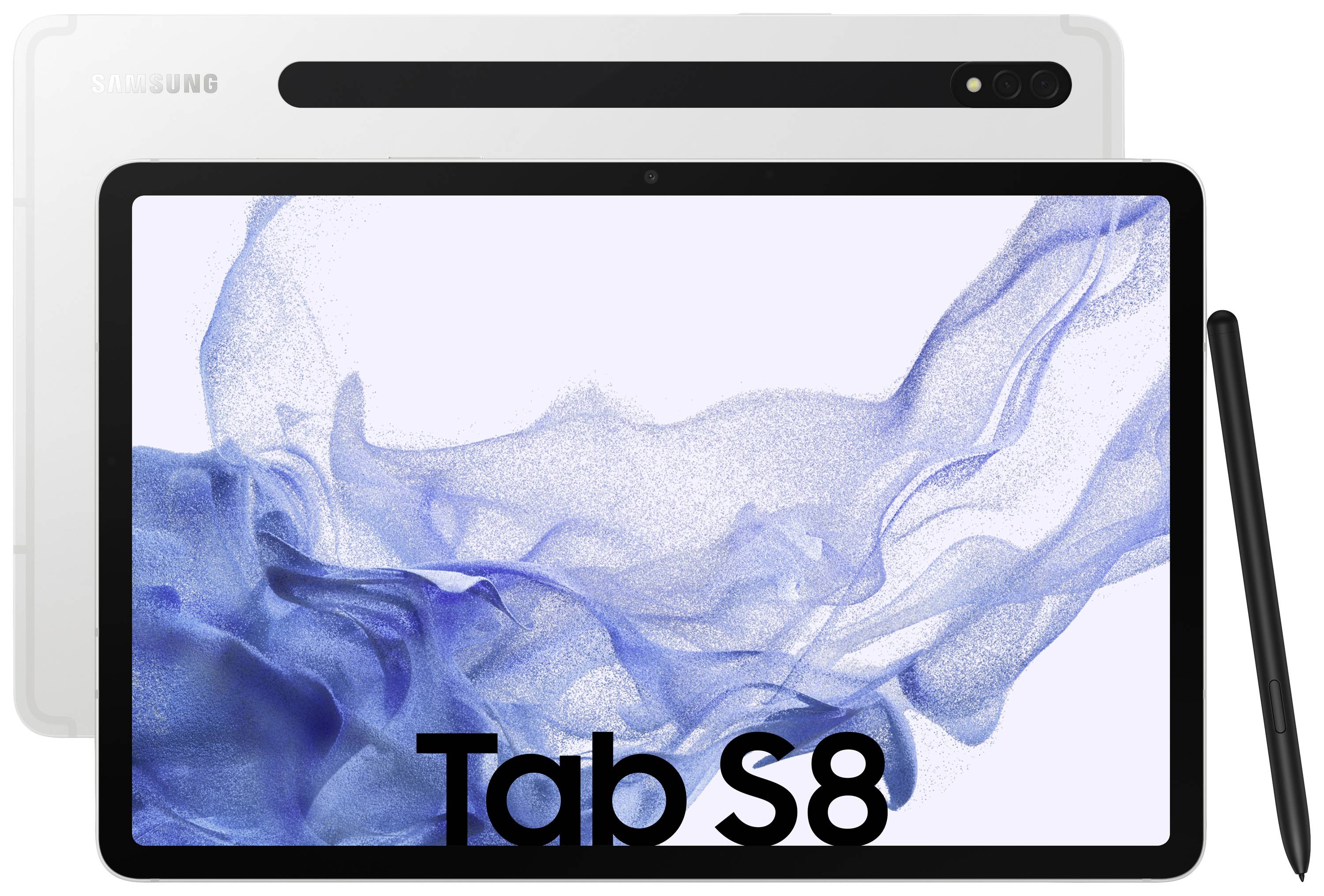 Samsung Galaxy Tab S8 WiFi 128 GB Silber Android-Tablet 27.9 cm (11 Zoll) 3.0 GHz, 2.5 GHz, 1.8 GHz Qualcomm® Snapdragon Android™ 12 2560 x 1600