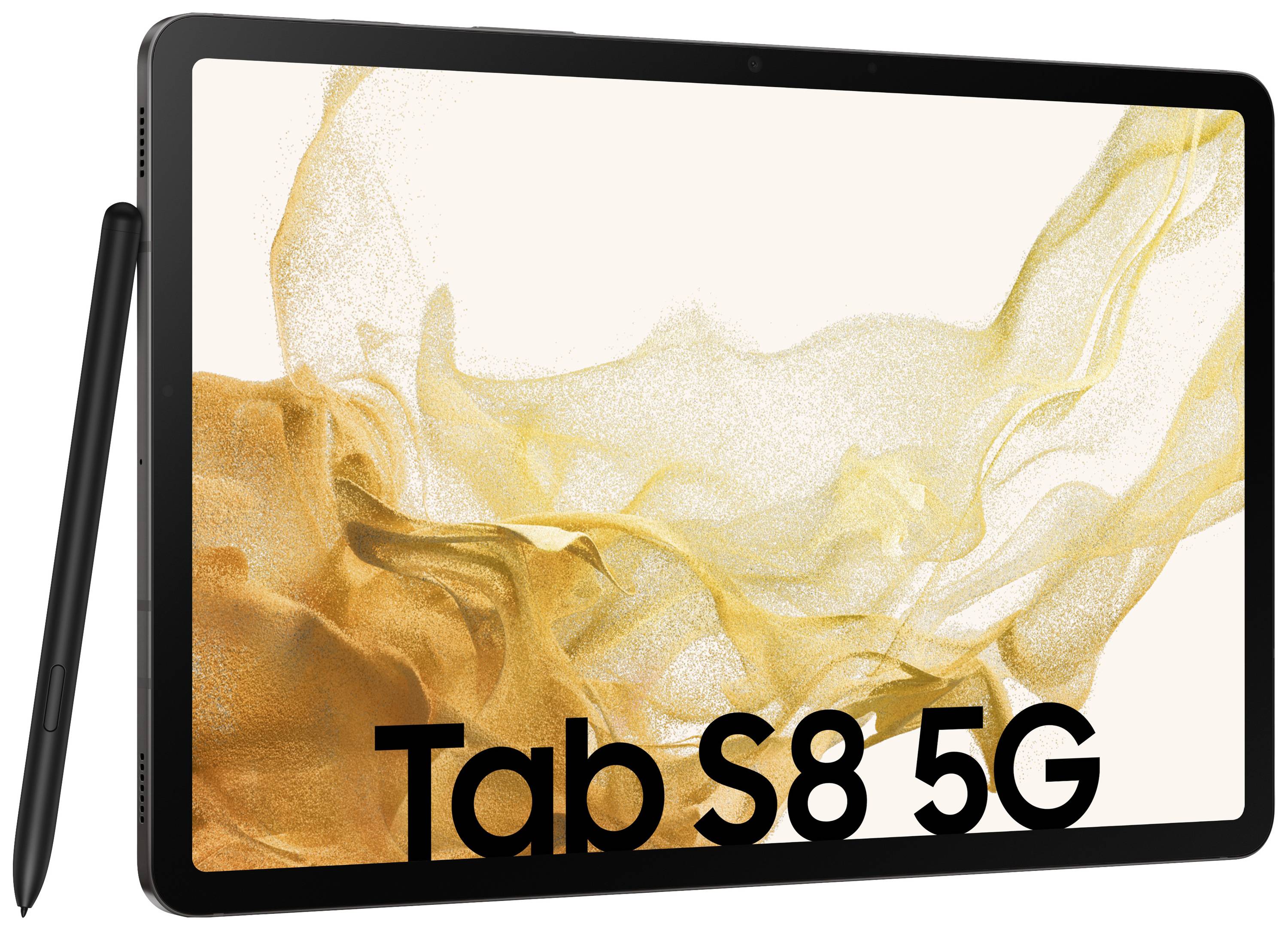 Samsung Galaxy Tab S8 5G, LTE/4G, WiFi 128 GB Graphit Android-Tablet 27.9 cm (11 Zoll) 3.0 GHz, 2.5 GHz, 1.8 GHz Qualcomm® Snapdragon Android™ 12