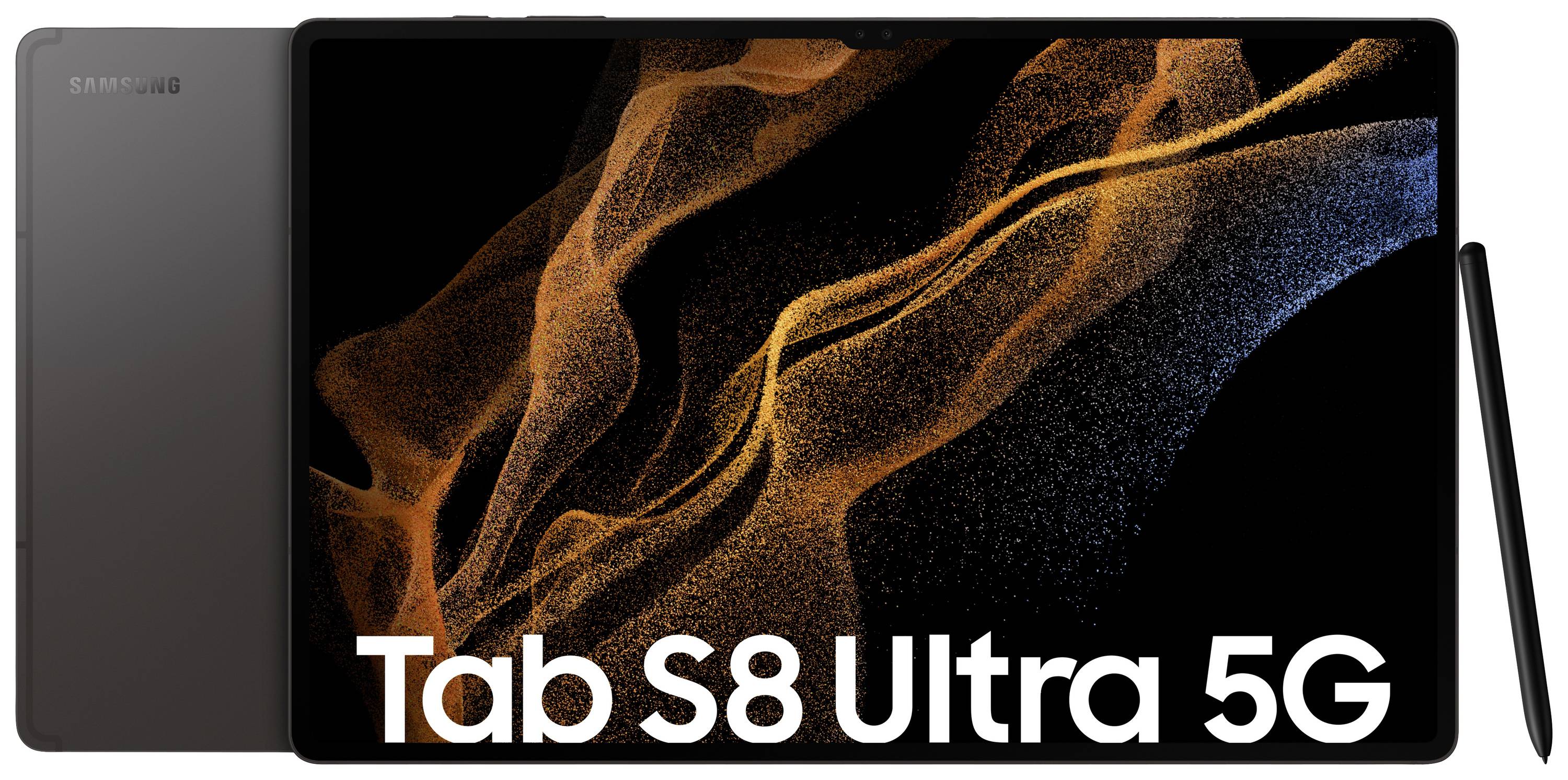 Samsung Galaxy Tab S8 Ultra 5G, LTE/4G, WiFi 512 GB Graphit Android-Tablet 37.1 cm (14.6 Zoll) 3.0 GHz, 2.5 GHz, 1.8 GHz Qualcomm® Snapdragon Andro