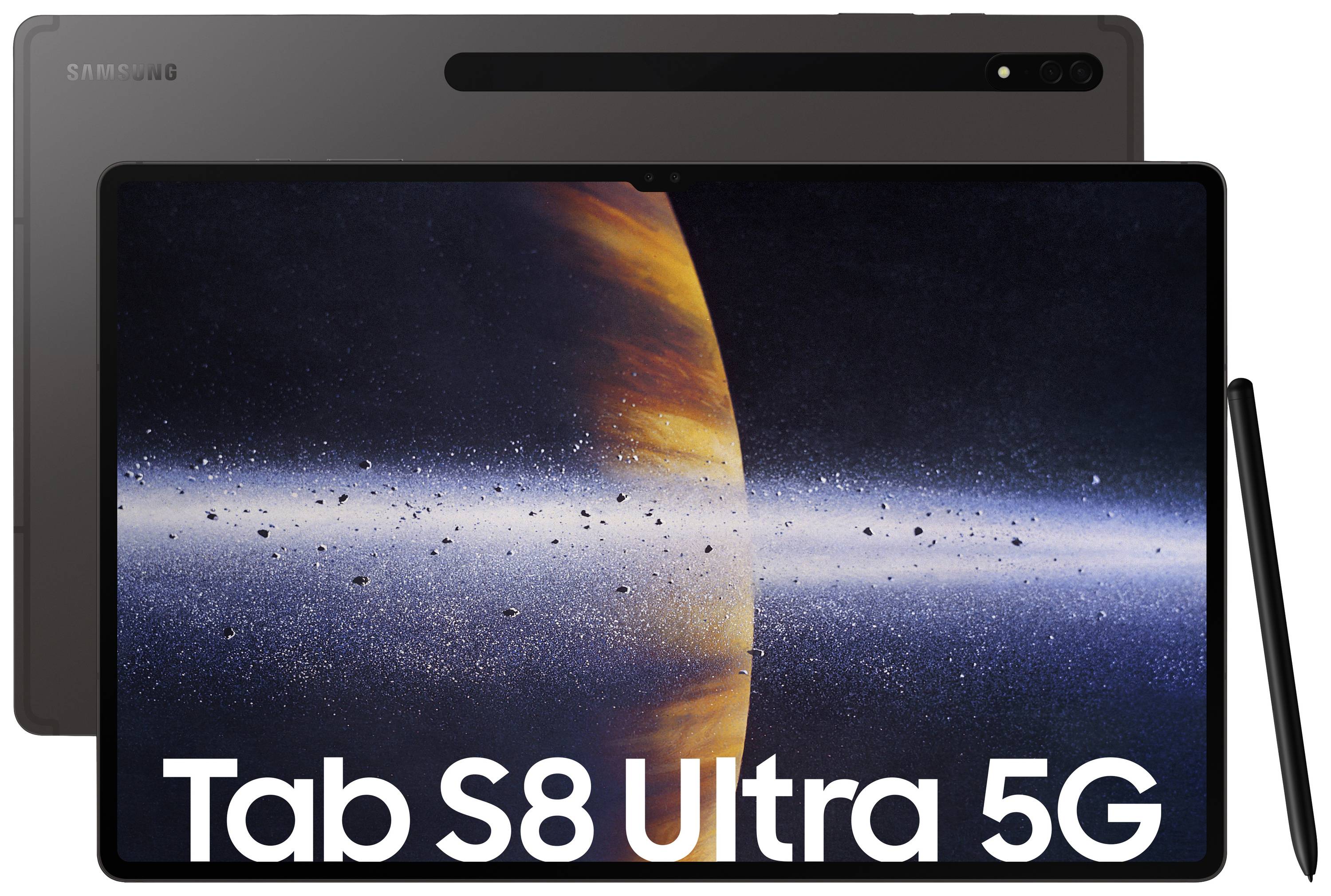 Samsung Galaxy Tab S8 Ultra 5G, LTE/4G, WiFi 512 GB Graphit Android-Tablet 37.1 cm (14.6 Zoll) 3.0 GHz, 2.5 GHz, 1.8 GHz Qualcomm® Snapdragon Andro
