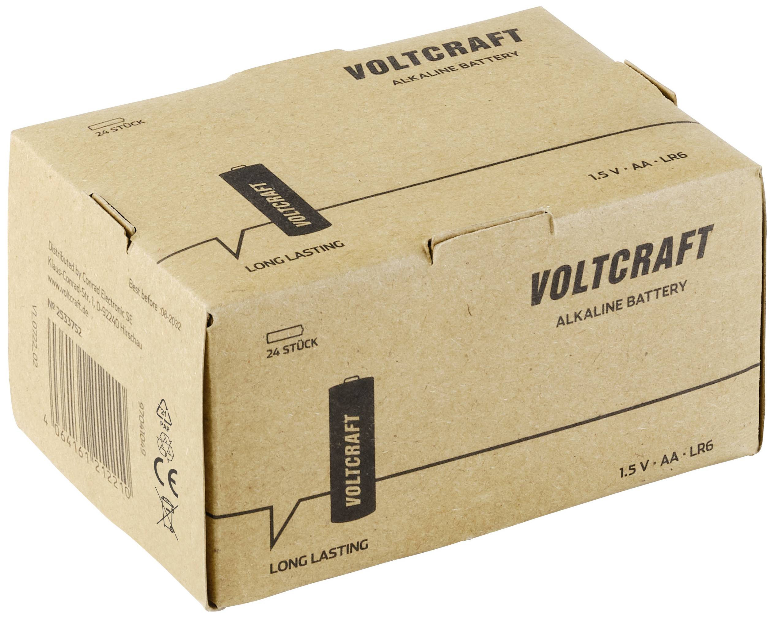 VOLTCRAFT Industrial LR6 Mignon (AA)-Batterie 3000 mAh 1.5V 48St.