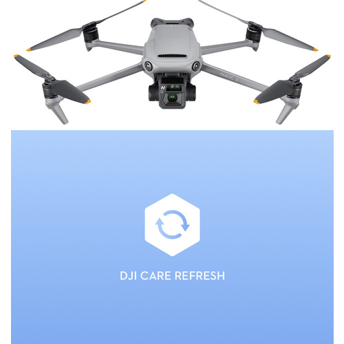 DJI Mavic 3 Fly More Combo +Care-Refresh Card Quadrocopter RtF GPS-Funktion, Kameraflug Hellgrau, Schwarz