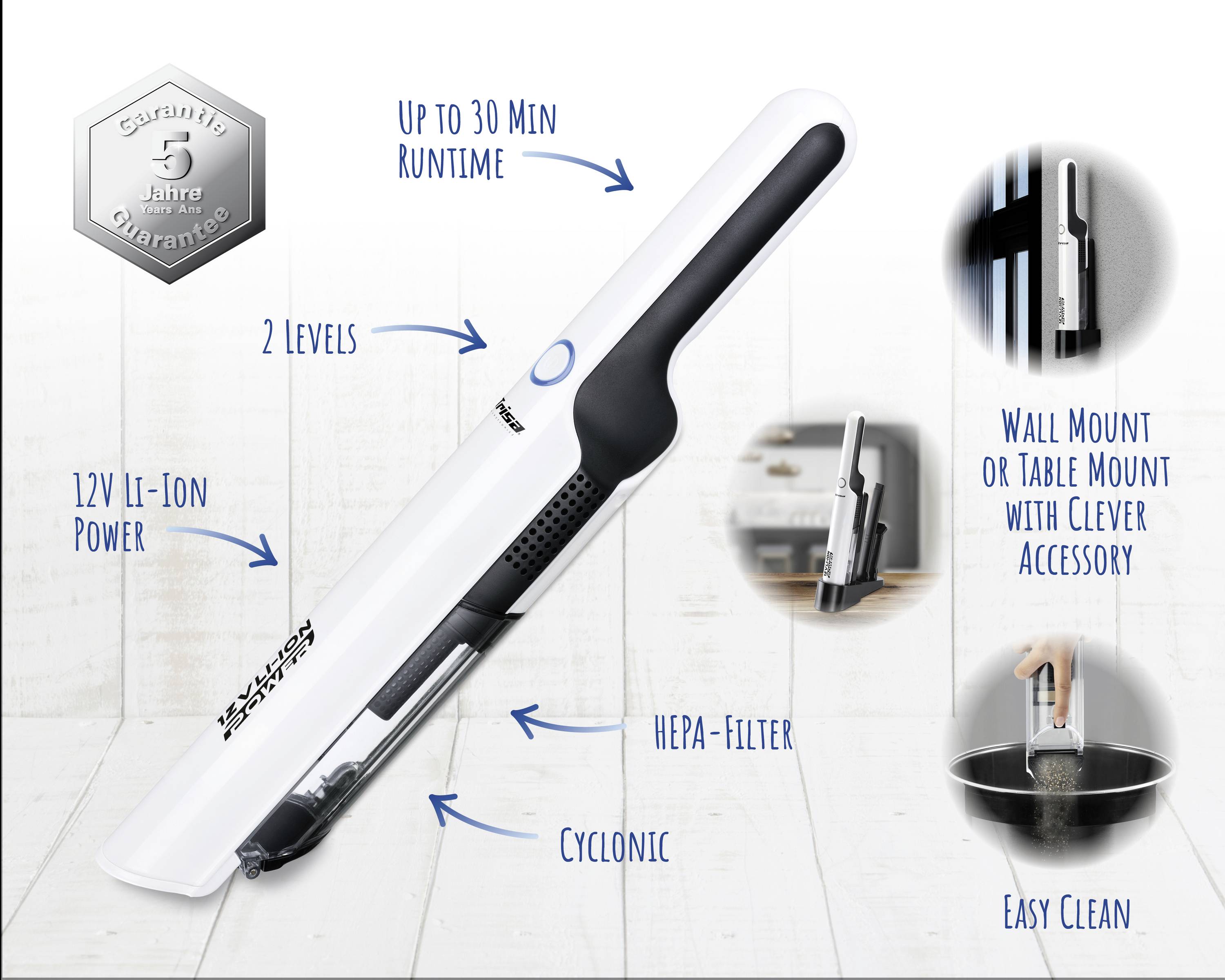 Trisa T0070 9500.701 Akku-Handstaubsauger 12 V Beutellos