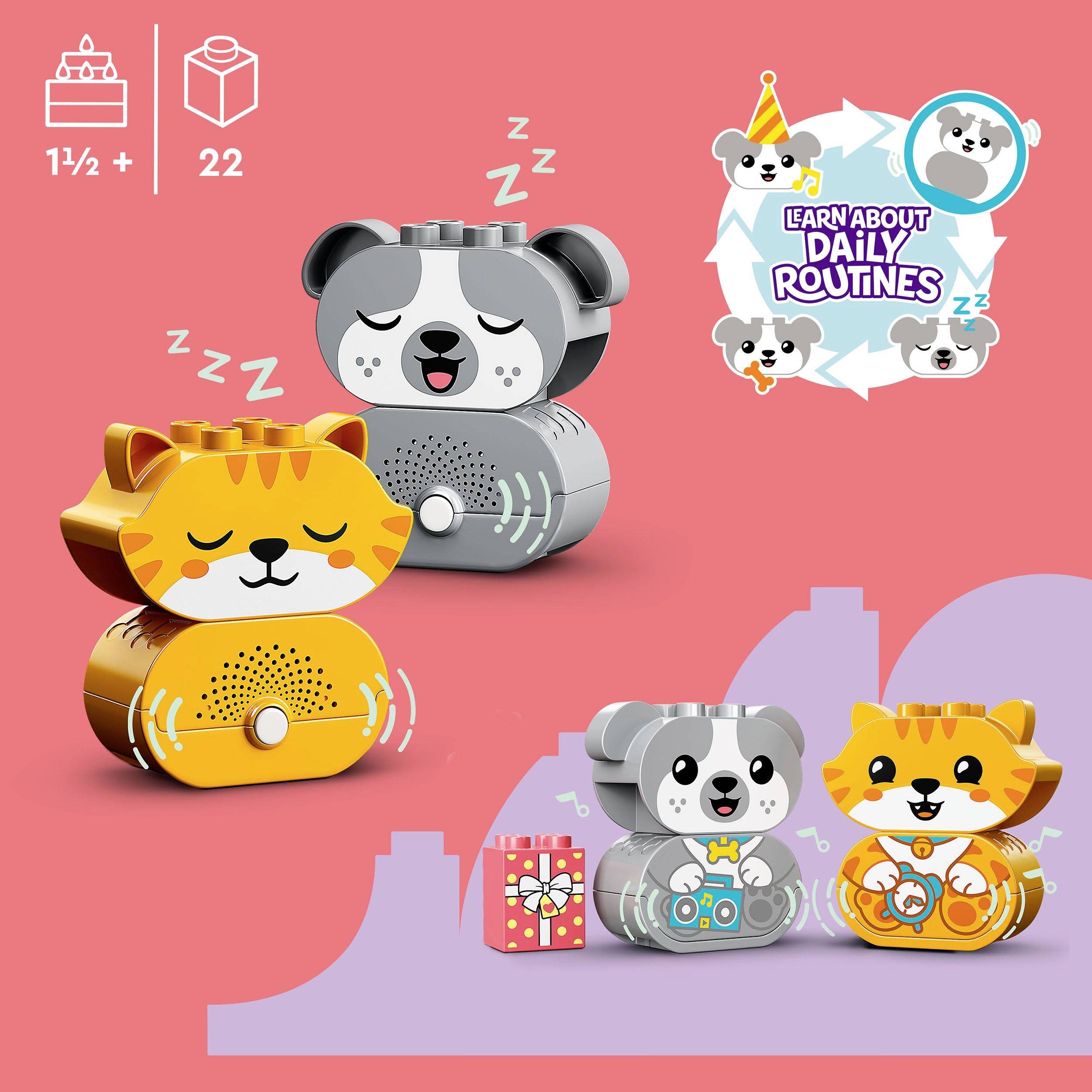 10977 LEGO® DUPLO® Mein erstes Hündchen & Kätzchen – mit Ton