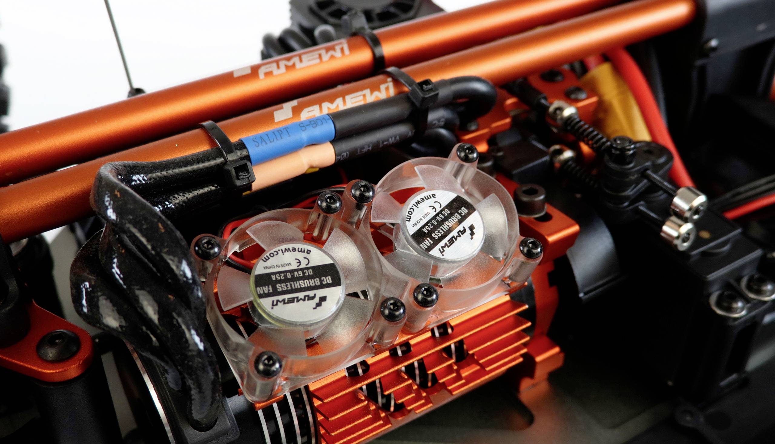 Amewi AMXRacing RXB7 Blau Brushless 1:7 RC Modellauto Elektro Buggy Allradantrieb (4WD) RtR 2,4 GHz Inkl. Akku und Ladegerät