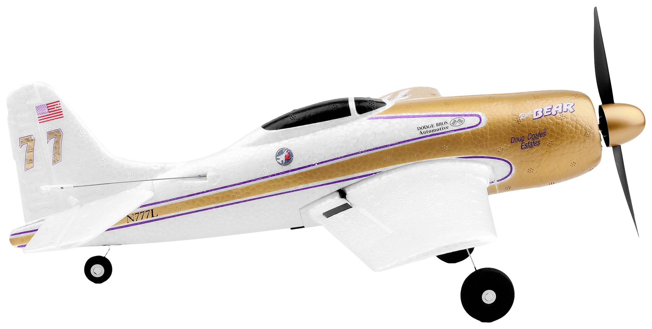 Amewi AMXFlight F8F Rare Bear RC Einsteiger Modellflugzeug RtR 383mm