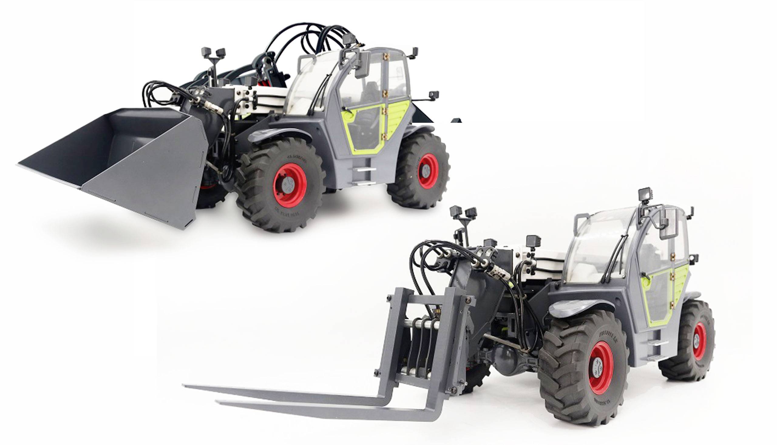 Amewi 22552 Hydraulik Teleskoplader 1:14 Elektro RC Funktionsmodell RtR