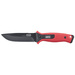 4K5 Tools 600.200A Couteau fiable avec lame fixe rouge, noir Longueur 255 mm