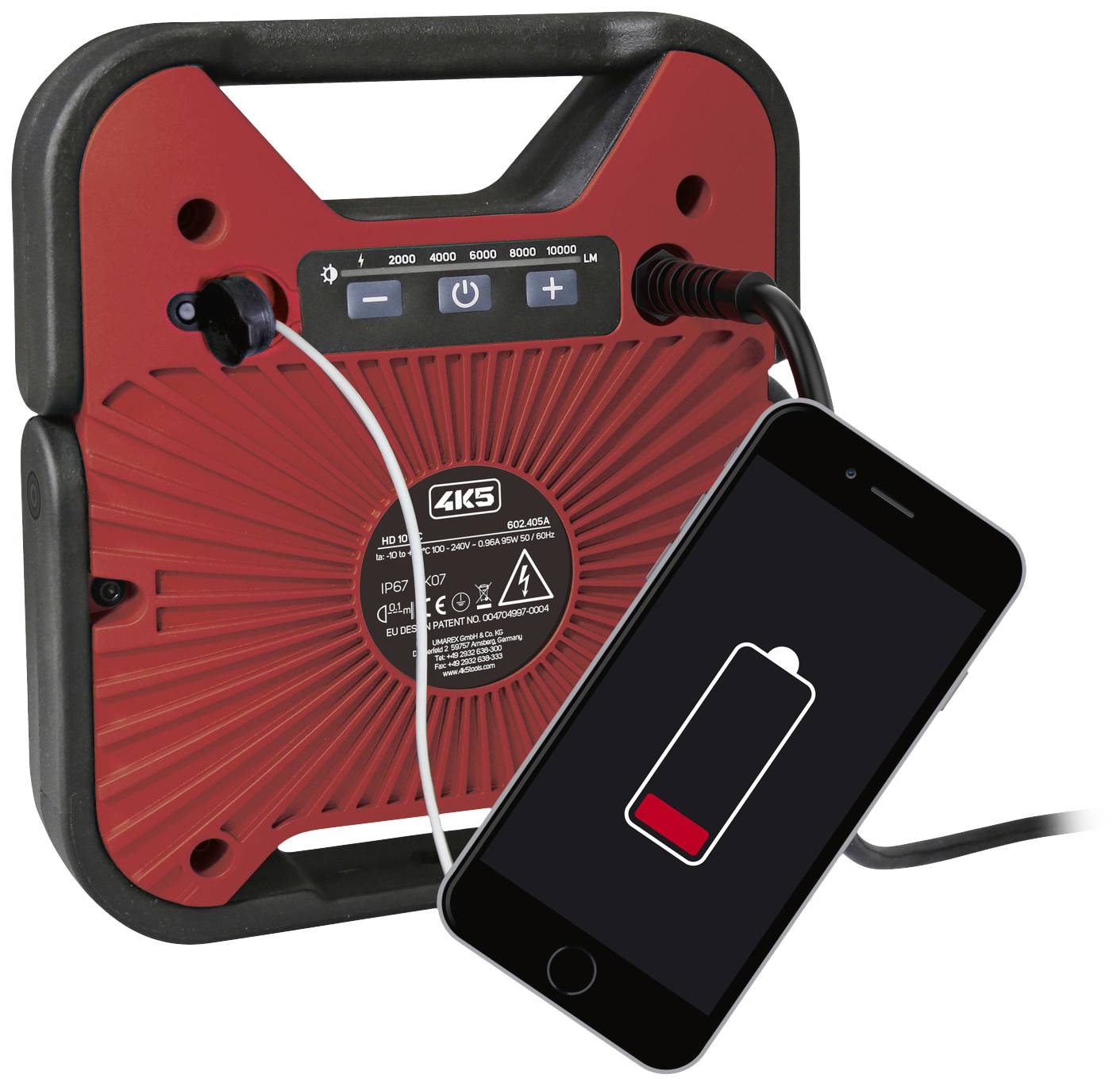 4K5 Tools HD 10K C HeavyDuty Light Baustrahler EEK D (A - G) 10000lm 602.405A