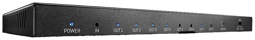 LINDY 38237 8 Port HDMI-Splitter 3840 x 2160 Pixel Schwarz