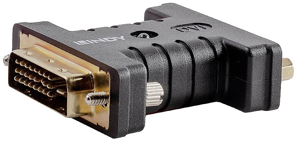 LINDY 32117 DVI EDID Emulator [1x DVI-Buchse 24+5pol. - 1x DVI-Stecker 24+1pol.] Schwarz
