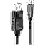Câble de raccordement LINDY USB-C® mâle, Fiche mâle DisplayPort 10.00 m noir 43307 Câble d'afficheur USB-C®