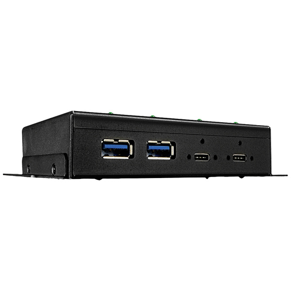 LINDY 4 Port USB 3.2 Gen 2-Hub Schwarz