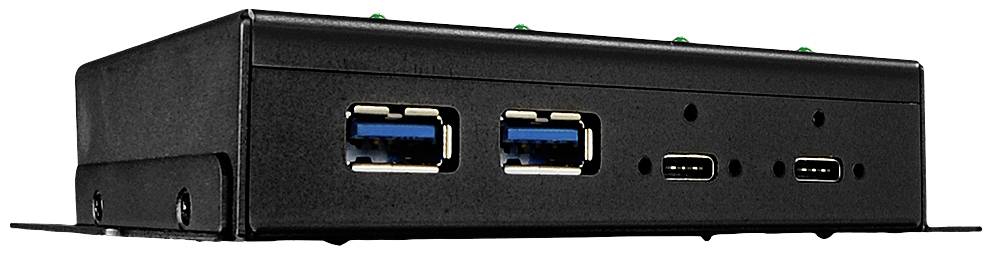 LINDY 43094 USB-Hub 4 Port USB-A (USB 3.2 Gen 2), USB-A (USB 3.2 Gen 2) Schwarz