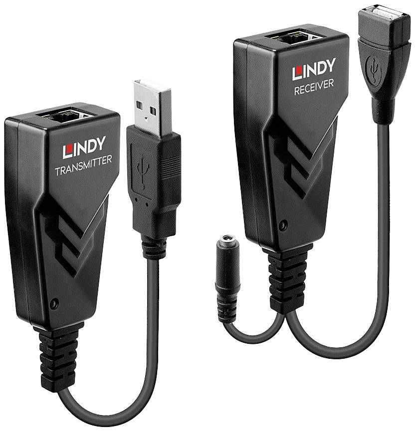 LINDY USB-A (USB 2.0) USB Extender über Netzwerkkabel RJ45 100 m