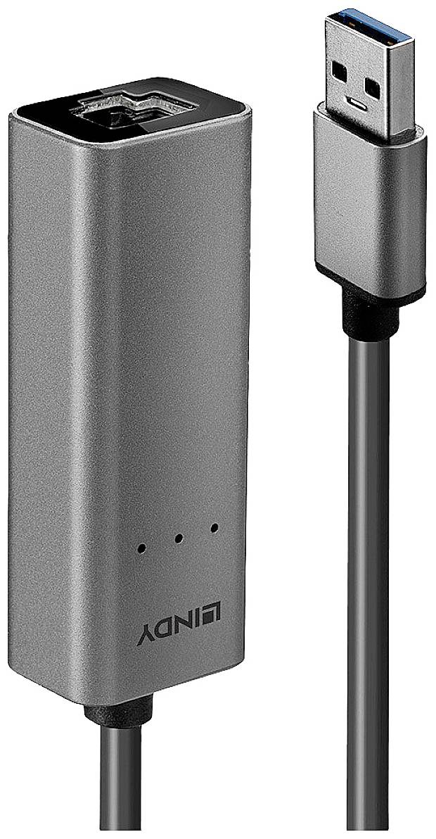 LINDY Netzwerkadapter 2.5 GBit/s USB-A (USB 3.2 Gen 1), Gigabit-LAN (1/2.5 Gbit/s), RJ45