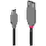 LINDY USB-Kabel USB 2.0 USB-A Stecker, USB-Mini-B Stecker 2.00 m Schwarz, Grau 36723