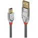 LINDY USB-Kabel USB 2.0 USB-A Stecker, USB-Mini-B Stecker 7.50m Grau 36635