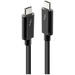 LINDY Thunderbolt™-Kabel Thunderbolt™ 3 USB-C® Stecker, USB-C® Stecker 2.00 m Schwarz 41557