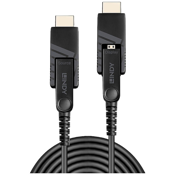 LINDY Anschlusskabel HDMI-Micro-D Stecker, HDMI-Micro-D Stecker 30.00 m Schwarz 38322 HDMI-Kabel