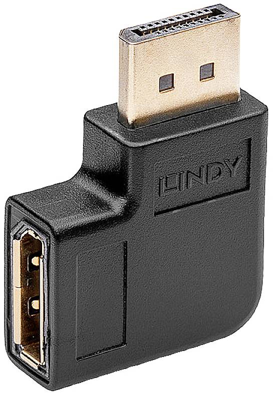 LINDY 41334 DisplayPort Adapter [1x DisplayPort Buchse - 1x DisplayPort Stecker] Schwarz