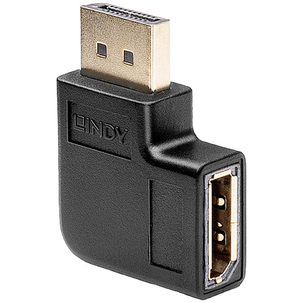 LINDY 41333 DisplayPort Adapter [1x DisplayPort Buchse - 1x DisplayPort Stecker] Schwarz