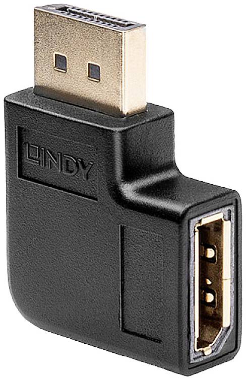 LINDY 41333 DisplayPort Adapter [1x DisplayPort Buchse - 1x DisplayPort Stecker] Schwarz