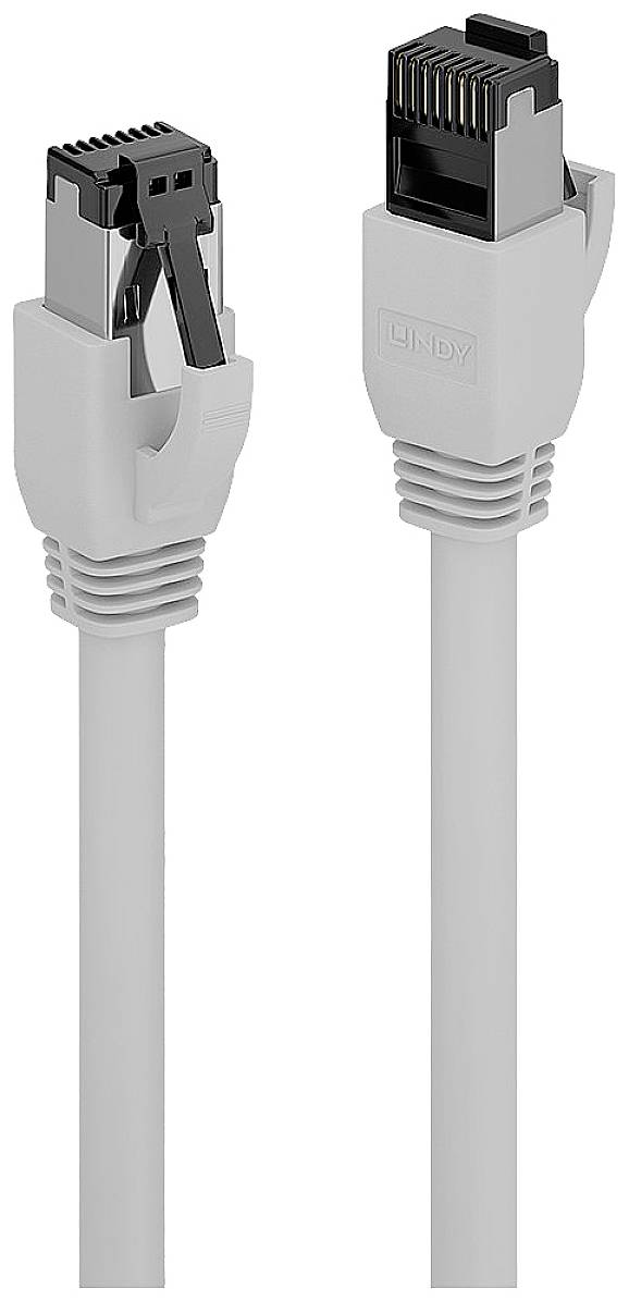LINDY 47434 RJ45 Netzwerkkabel, Patchkabel CAT 8.1 S/FTP 2.00 m Grau 1 St.