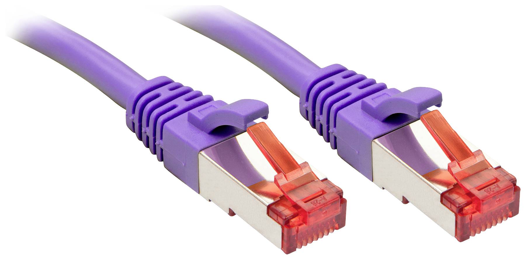 LINDY 47830 RJ45 Netzwerkkabel, Patchkabel CAT 6 S/FTP 20.00 m Violett 1 St.