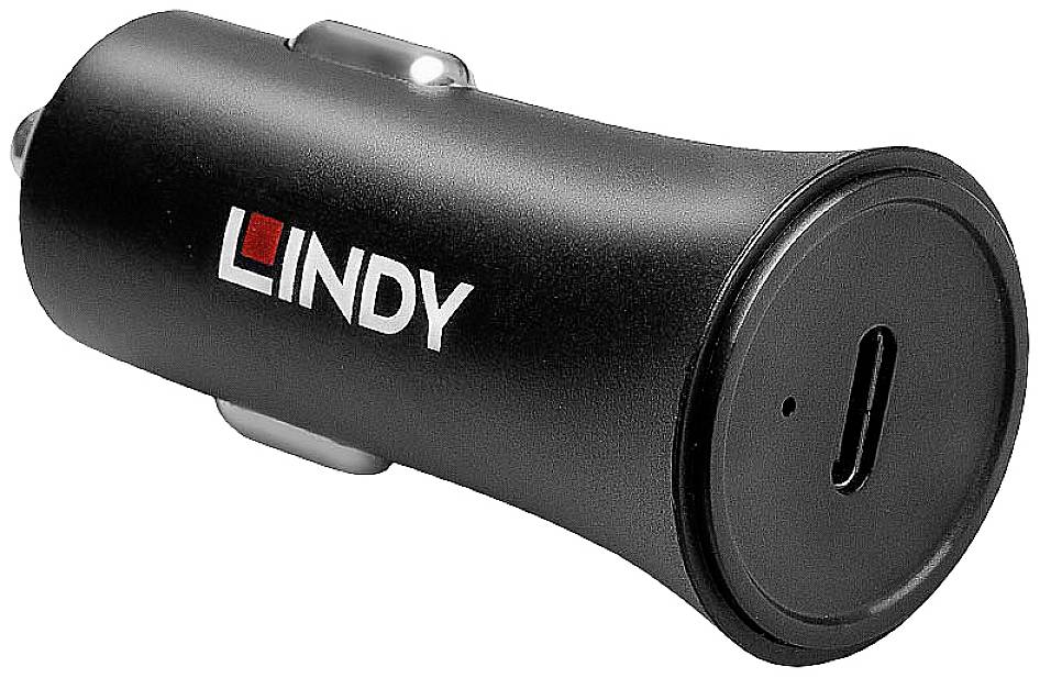 LINDY USB Ladegerät 27 W USB-C® Schwarz KFZ, LKW USB Power Delivery (USB-PD)
