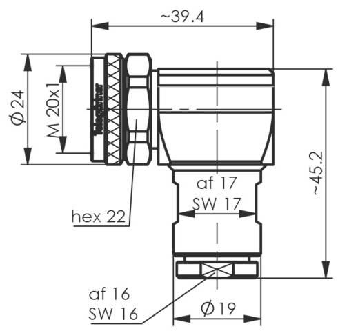 Telegärtner 100025210 100025210 4.3-10 Steckverbinder 1St.