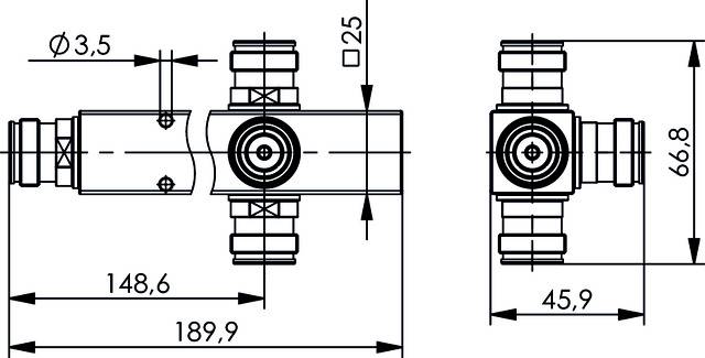 Telegärtner 100025417 100025417 N Power Splitter 1St.