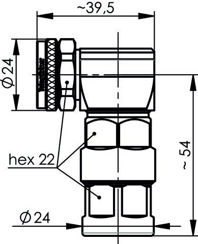 Telegärtner 100025191 100025191 4.3-10 Steckverbinder 1St.