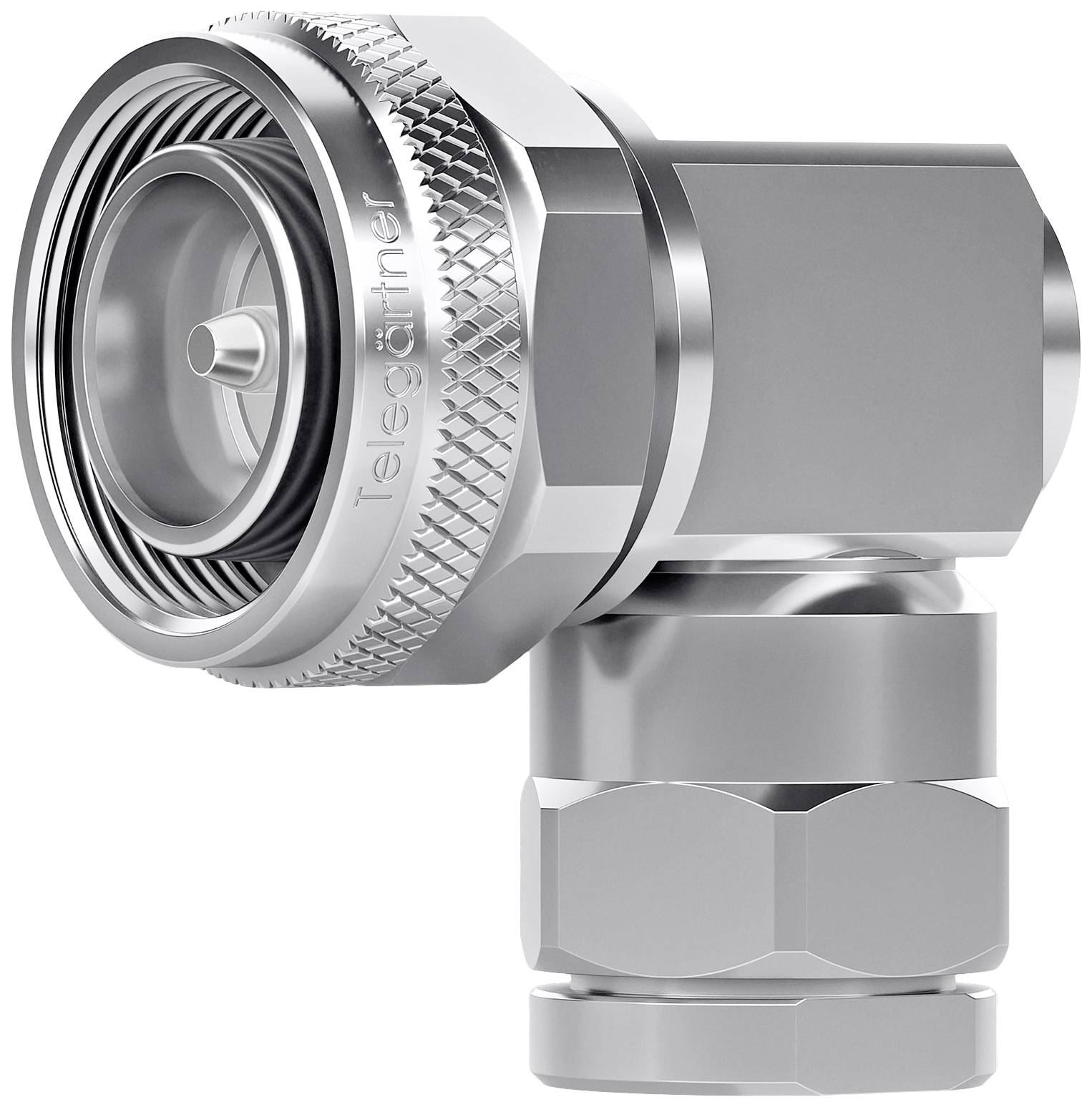 Telegärtner 100025211 100025211 4.3-10 Steckverbinder Stecker, gewinkelt 50 Ω 1 St.